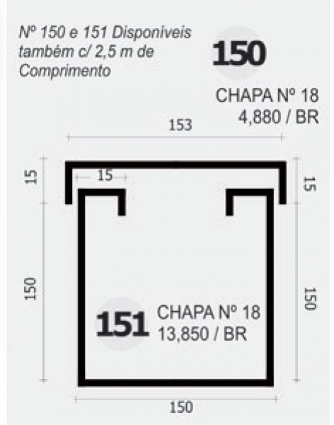 Perfil 150 e 151