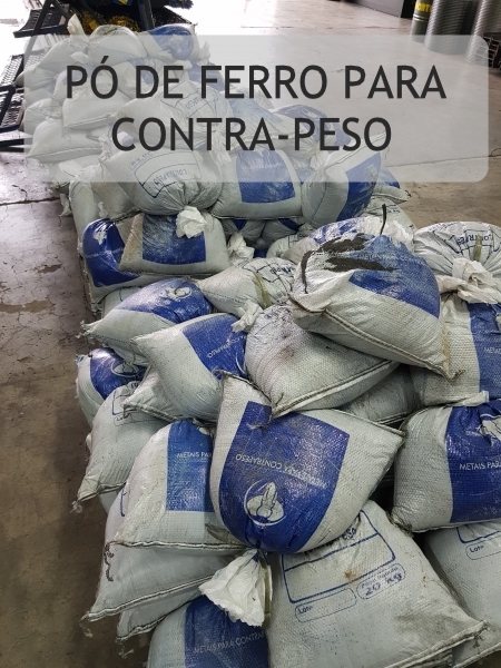 Pó de Ferro para Contra-Peso