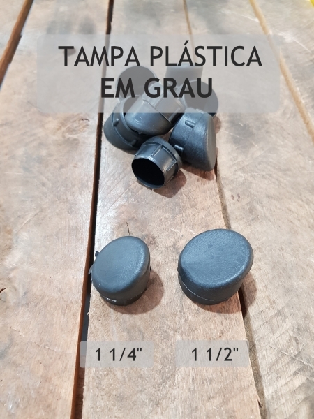 Tampa Plástica em Grau ( 1 1/4