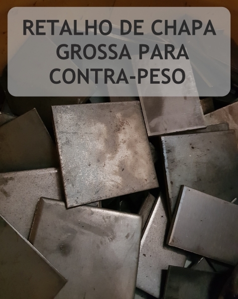 Retalho de Chapa Grossa para Contra-Peso